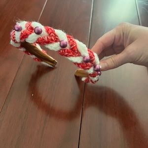 Homemade crocheted headband
